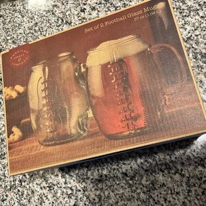 Football Glass Mug Set